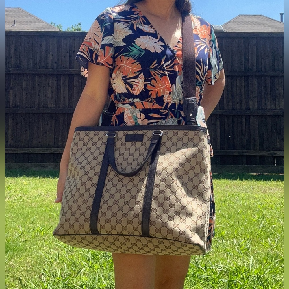 Gucci Canvas Tote Bag